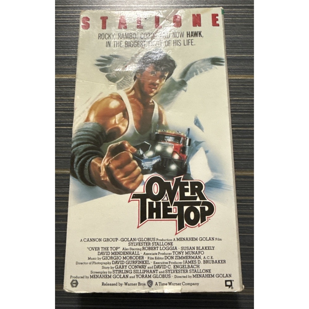 Over the Top (1987) VHS - 1991 Warner Release. Sylvester Stallone. Cannon Films